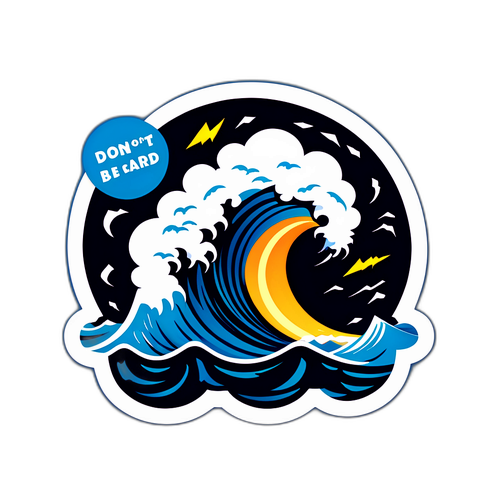 Ilustracja burzy w Norwegii