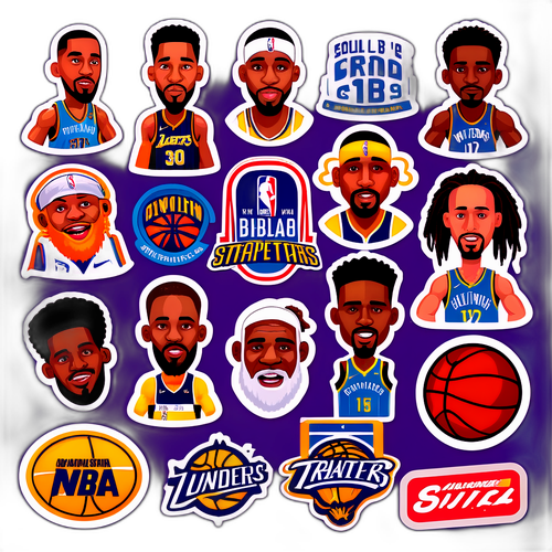 搞笑NBA交易主題貼紙組