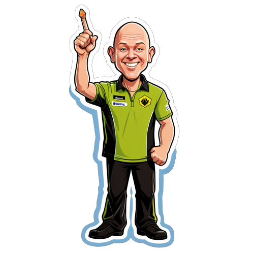 Sichere dir den Sieg: Michael van Gerwen Sticker