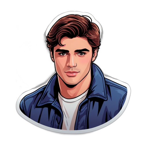 Romantische Sticker van Jacob Elordi
