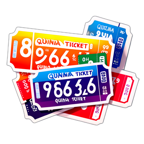 Adesivo do Bilhete da Quina 6825