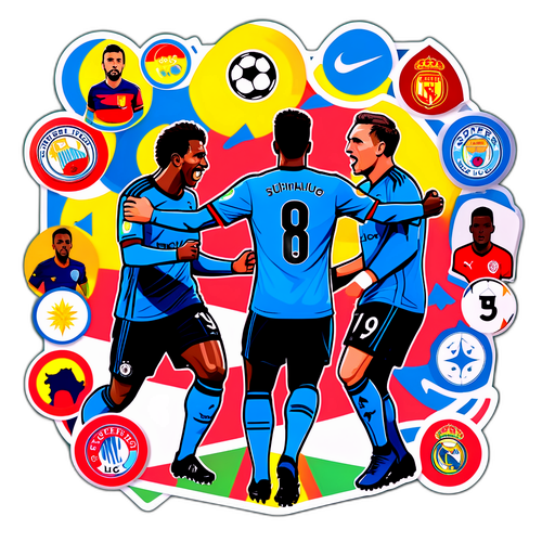 Süper Lig Maç Anları Sticker Tasarımı