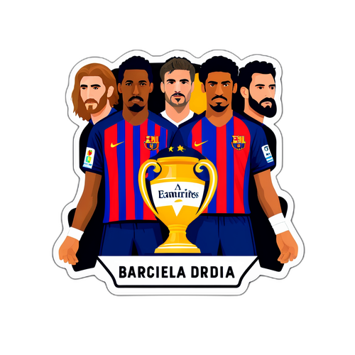 Наклейка, натхненна легендарним матчем Реала проти Барселони