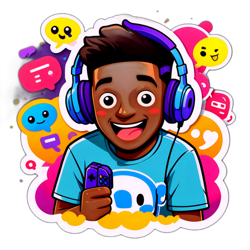 Hrací streamer s herním ovladačem