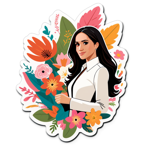 Chic na Sticker ng Isang Empowered Woman