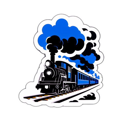 철도 파업을 기념하는 기차 스티커