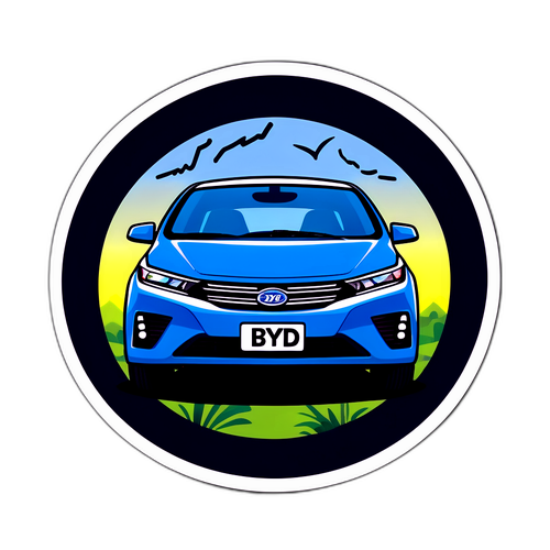 Sticker care sărbătorească inovațiile BYD