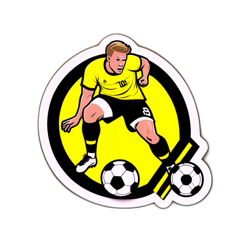 Sticker med Bodo Glimts ikoniske farver