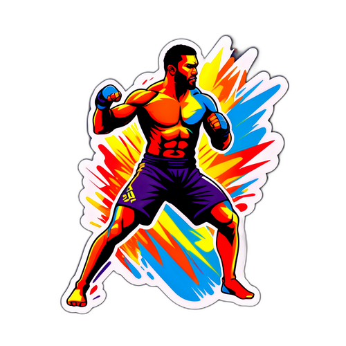 Динамічний силует бійця UFC