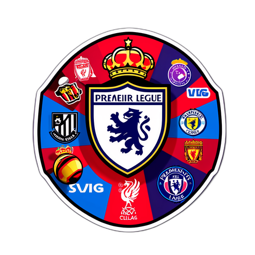 स्पोर्ट्स-थीम वाली स्टिकर: प्रीमियर लीग लोगो