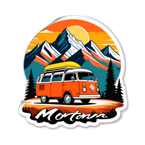 Adesivo di Viaggio Montana