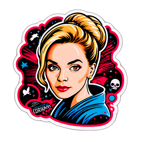 Starker Charakter – Corinna Harfouch Sticker