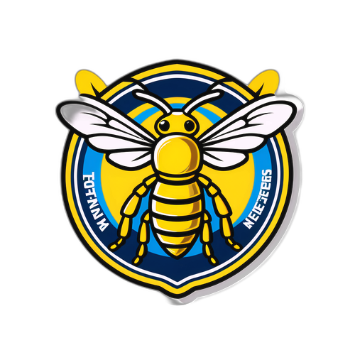 Design Hornet Vettoriale con Spirito dei Nuggets