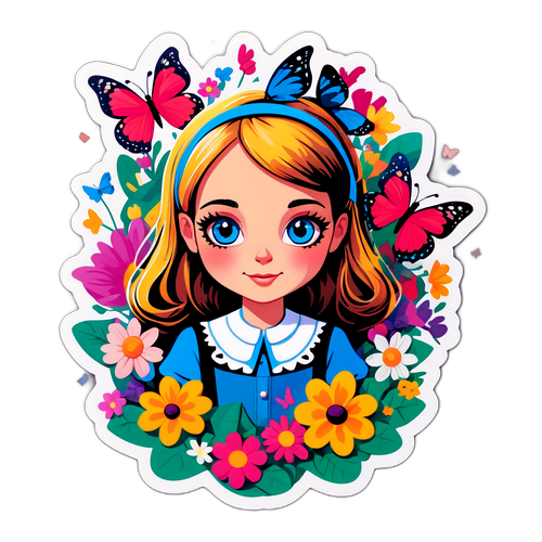 Färgglad klistermärke av Alice Stenlöf