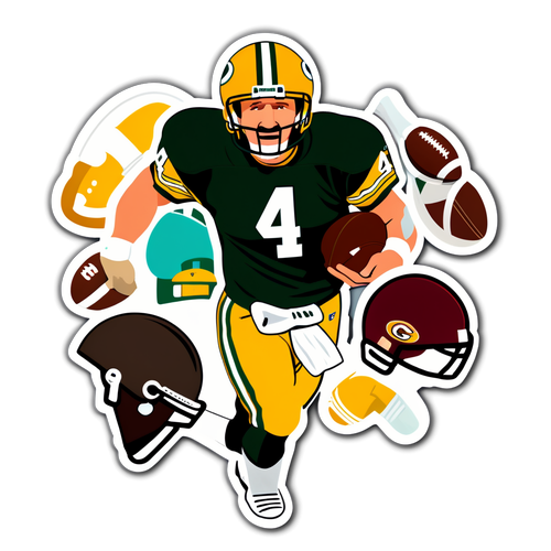 Brett Favre Family Moments Sticker