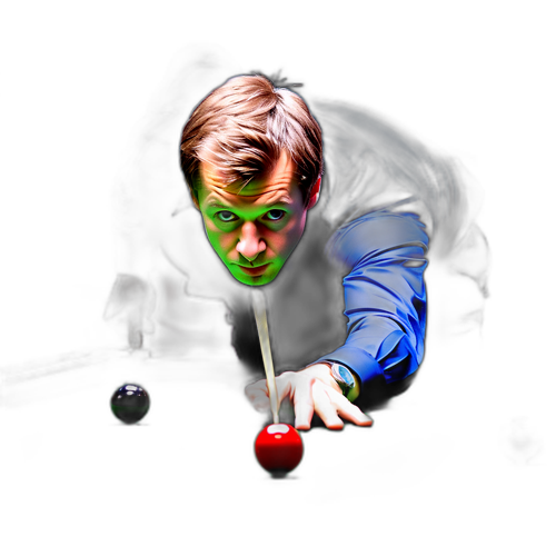 Dynamczna ilustracja Jacka Lisowskiego w snookerze