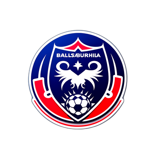 สติกเกอร์แสดงสัญลักษณ์ RB Salzburg และ Al Hilal ที่มีบรรยากาศการแข่งขัน