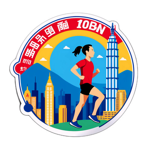 富邦馬拉松貼紙