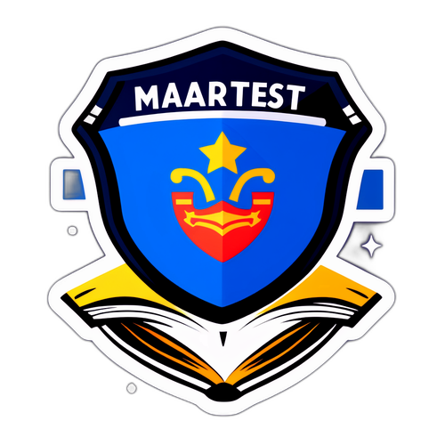 Sticker van een schild met de tekst 'Slimste Persoon'