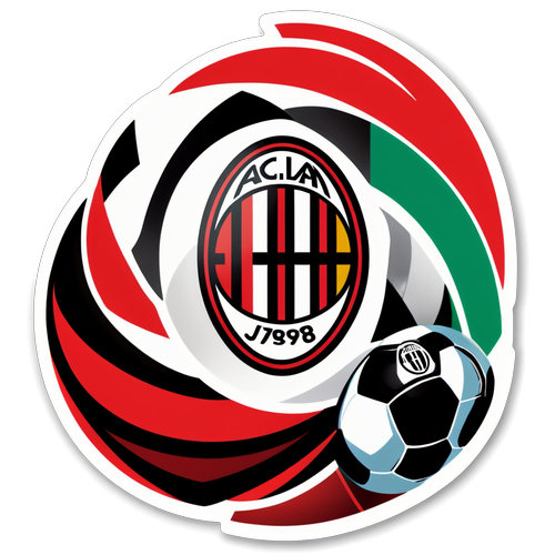 Rivalitas Memuncak: Sticker AC Milan dan Juventus Bersatu dengan Bola Sepak!