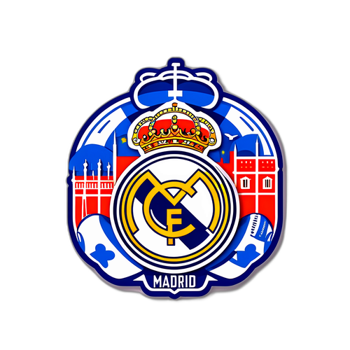 Real Madrid Logo mit Madrider Wahrzeichen