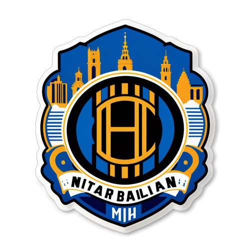 Stiker Ikonik Inter Milan dengan Simbol Khas