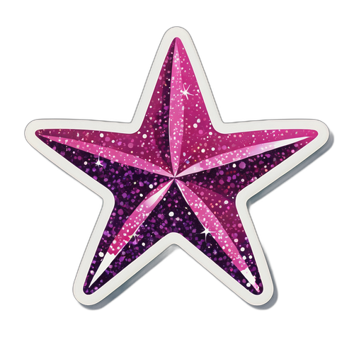 Glamorøs Hollywood-stjerne med glitrende detaljer