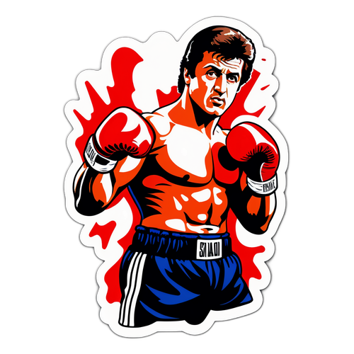 Klassisk Rocky Klistermärke