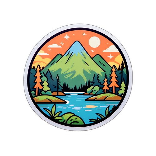 KymiLife-teemainen tarra rentouttavasta elämäntavasta