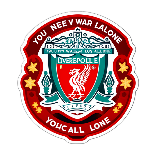 Festive Liverpool Supporters Sticker