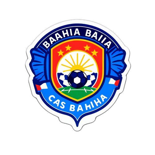 สติกเกอร์บาเฮียที่ให้บรรยากาศของสนามฟุตบอล