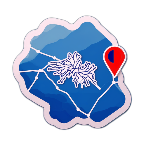 Чешская Республика и Гибралтар на карте, соединенные линией путешествия