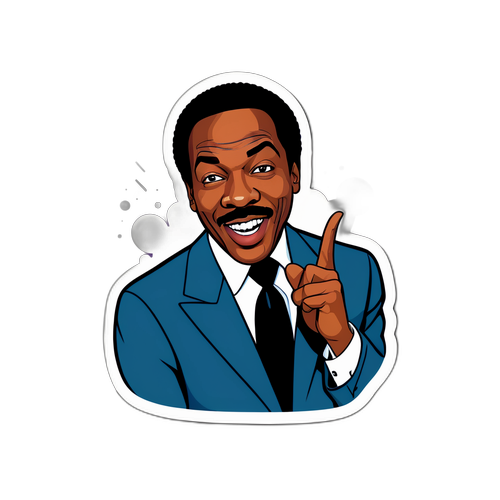 Sjov klistermærke af Eddie Murphy