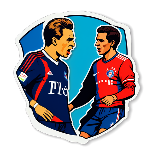 Rivalité Éclatante : Bayern Munich vs PSG en Pop Art