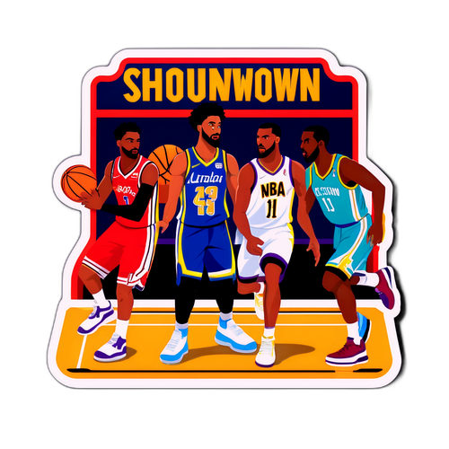 NBA Showdown: Animated Basketball Court