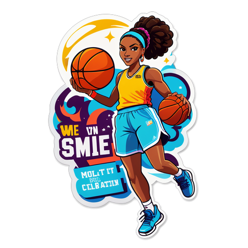 Empowering Women in Sports Sticker