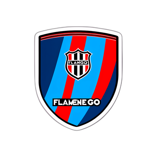 Sticker representativo da partida Flamengo vs Racing Club