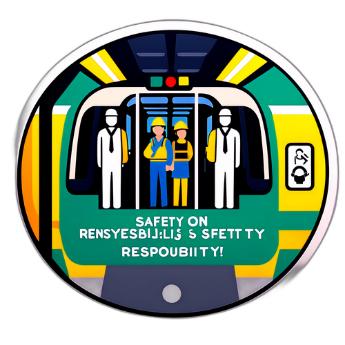 地铁安全提示贴纸