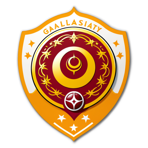 Galatasaray's Guldne Pragt: En Elegant Sticker, der Tagger Din Begejstring!