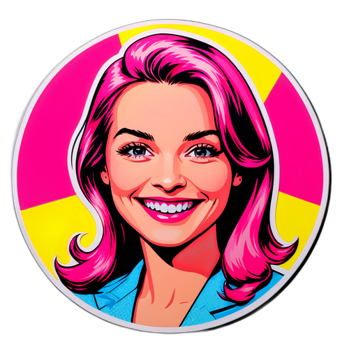Monika Olejnik w stylu pop-art
