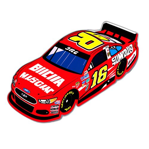 Greg Biffle NASCAR versenyautó matrica