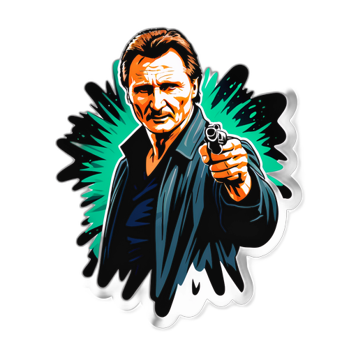 Akční samolepka s Liamem Neesonem