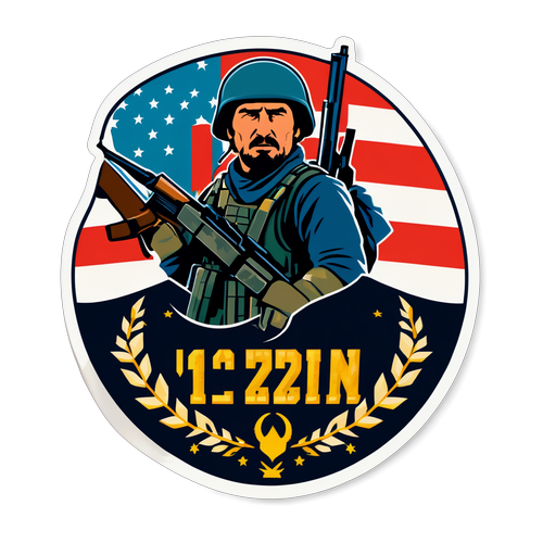 Keberanian yang Menginspirasi: Stiker Militer "12 Strong" untuk Menyemangati Semangat Juang!