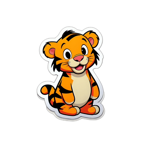 小老虎贴纸