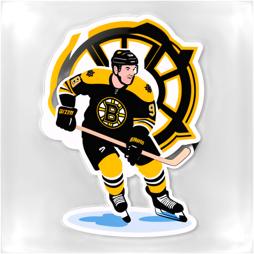 Luokkansa Paras: Hauska Boston Bruins -tarrakuva Kiekko-Kentällä!