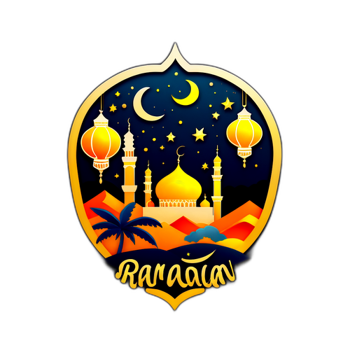 रामादान मुबारक का स्टिकर