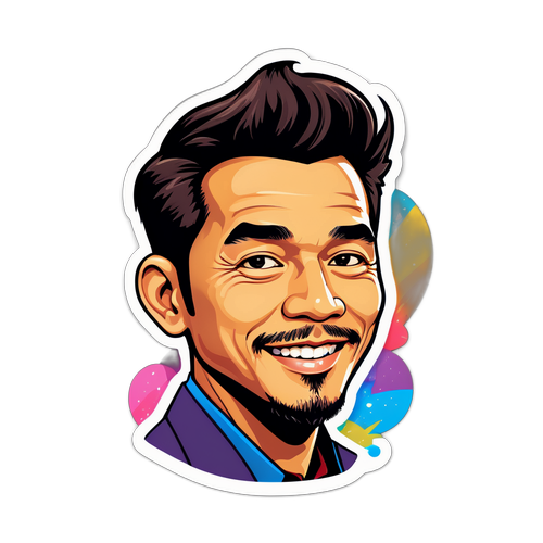 Creați un autocolant cu un portret artistic al lui Dan Tanasa