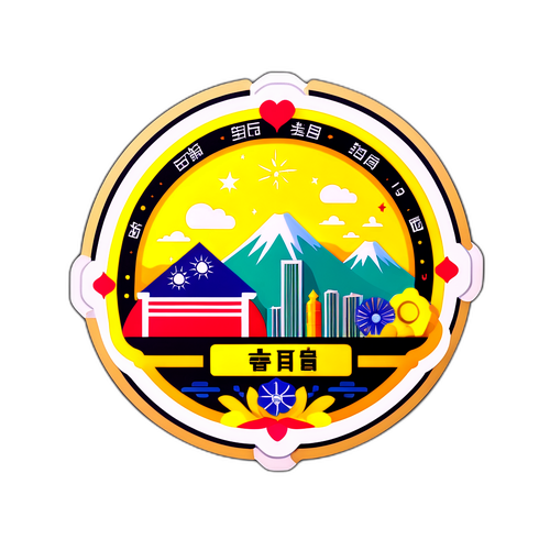 台灣股市收盤慶祝貼紙