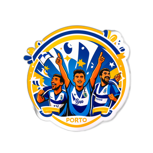 Sticker lễ kỷ niệm thành công của Porto