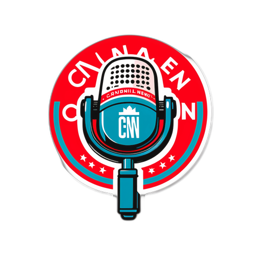 Micropono na may Logo ng CNN